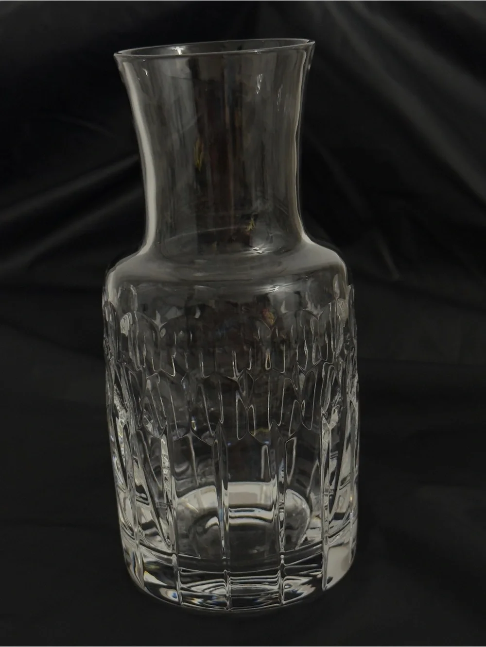 Vintage Atlantis “Omega Pattern” Crystal Vase or Carafe Hand Crafted in Portugal